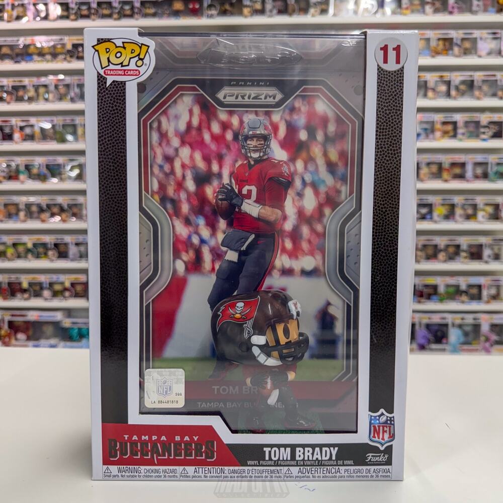 Funko Pop NLF Football Tampa Bay Bucs Tom Brady 11 Panini Prizm Toy Vinyl Figure